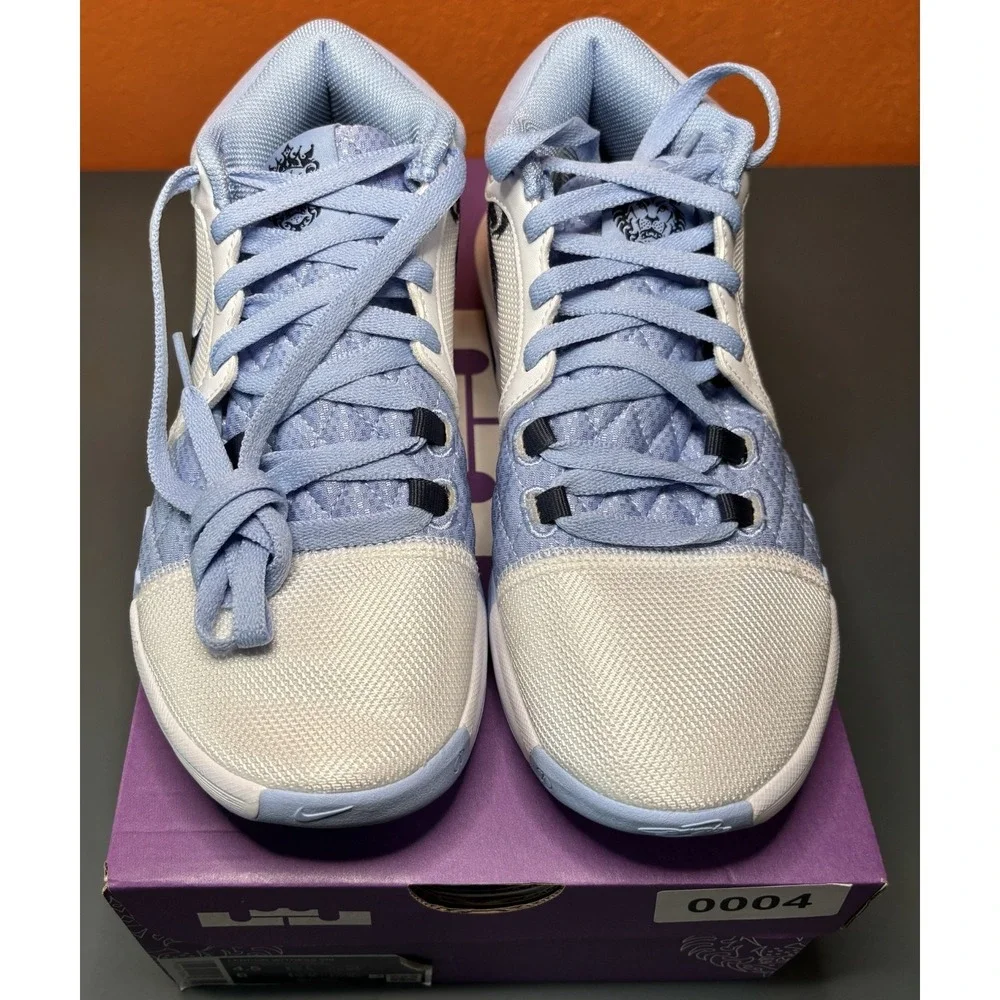 Nike Lebron Witness VIII‎ White/Thunder Blue Mens Size 4.5 (Womens Size 6)